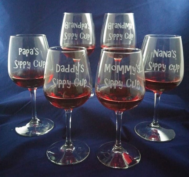 Handcrafted etched glassware