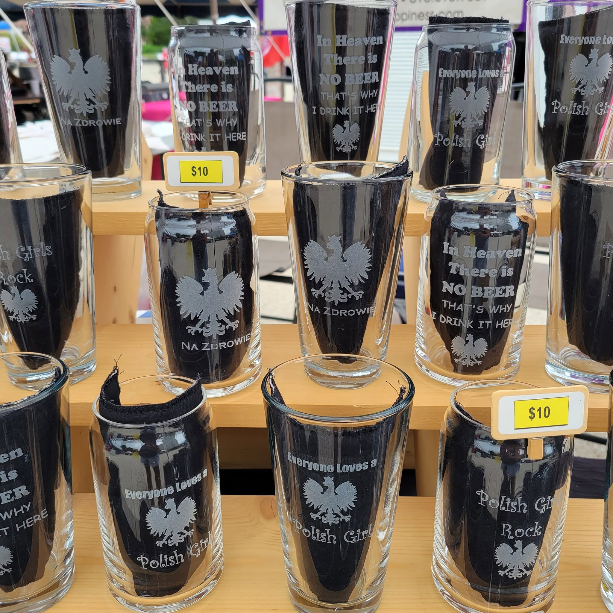 Etched Beer Mug